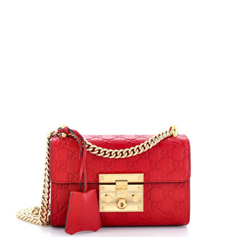 Gucci Padlock Shoulder Bag Guccissima Leather Small