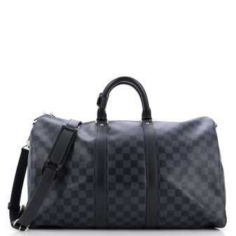 Louis Vuitton Keepall Bandouliere Bag Damier Cobalt 45