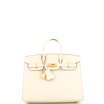 Hermes Birkin Sellier Bag Light Epsom with Gold Hardware 25