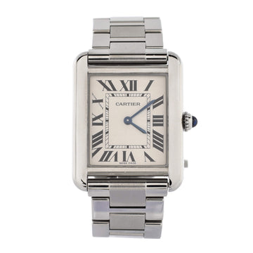 Cartier Tank Solo Quartz Watch Stainless Steel 24