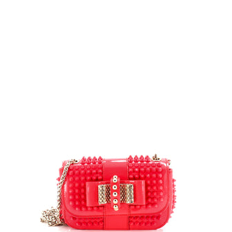 Christian Louboutin Sweet Charity Crossbody Bag Spiked Patent Mini