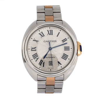 Cartier Cle de Cartier Automatic Watch Stainless Steel and Rose Gold 40