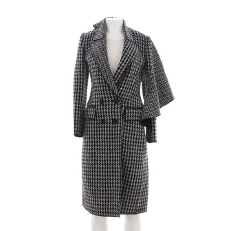 Burberry Women's Houndstooth Coat Wool