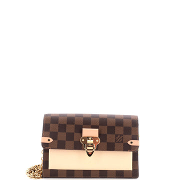 Louis Vuitton Vavin Chain Wallet NM Damier with Leather