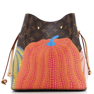 Louis Vuitton NeoNoe Handbag Yayoi Kusama Pumpkins Monogram Canvas MM