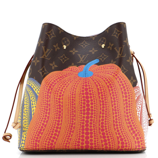 Louis Vuitton NeoNoe Handbag Yayoi Kusama Pumpkins Monogram Canvas