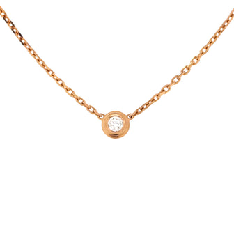 Cartier Cartier D'Amour Pendant Necklace 18K Rose Gold with Diamond XS