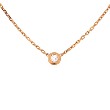 Cartier Cartier D'Amour Pendant Necklace 18K Rose Gold with Diamond XS