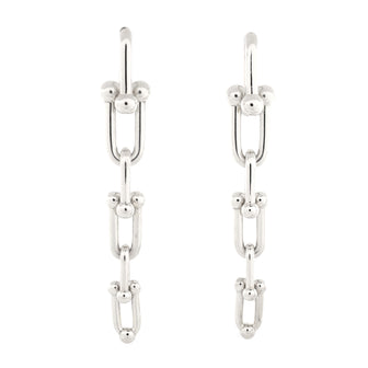 Tiffany & Co. HardWear Triple Graduated Link Earrings Sterling Silver