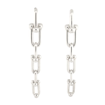 Tiffany & Co. HardWear Triple Graduated Link Earrings Sterling Silver