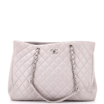 Chanel Classic CC Shopping Tote Quilted Calfskin Large