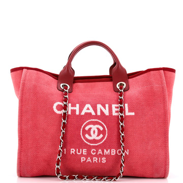 Chanel Deauville Tote Canvas Medium