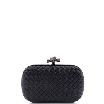 Bottega Veneta Box Knot Clutch Intrecciato Satin Small