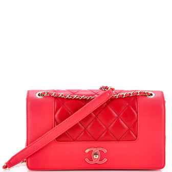 Chanel Mademoiselle Vintage Flap Bag Quilted Sheepskin Medium