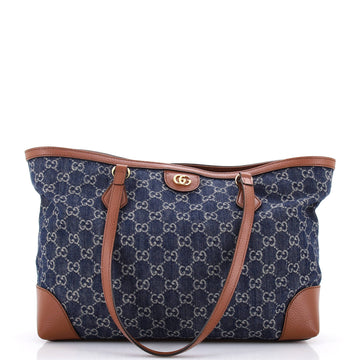 Gucci Ophidia Shopping Tote GG Denim Medium
