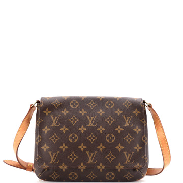 Louis Vuitton Musette Tango Handbag Monogram Canvas
