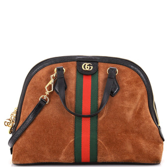 Gucci Ophidia Dome Top Handle Bag Suede Medium