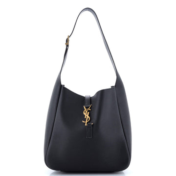 Saint Laurent Le 5 a 7 Supple Hobo Leather Small