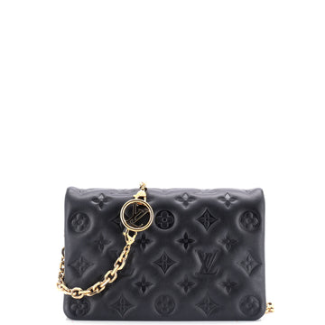 Louis Vuitton Coussin Pochette Monogram Embossed Lambskin