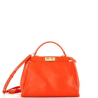 Fendi Peekaboo Bag Soft Leather Regular
