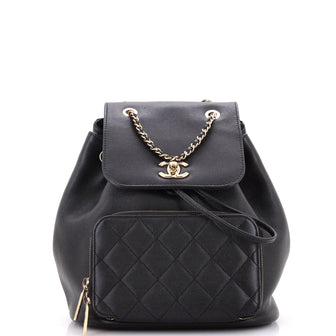 Chanel Business Affinity Backpack Caviar Small
