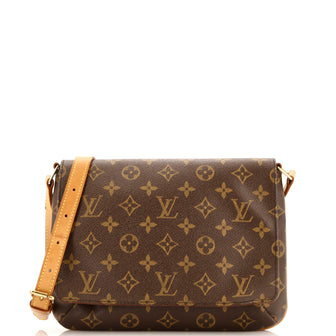 Louis Vuitton Musette Tango Handbag Monogram Canvas