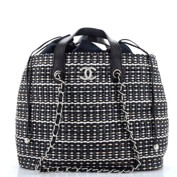 Chanel Shopping Tote Woven Straw Large