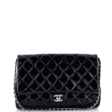 Chanel Clutch with Chain Quilted Patent
