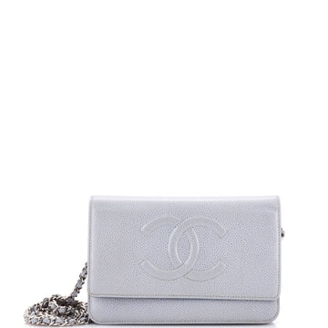 Chanel Timeless Wallet on Chain Caviar