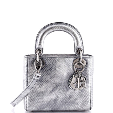 Christian Dior Lady Dior Bag Lizard Mini