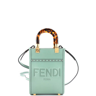 Fendi Sunshine Shopper Tote Leather Mini