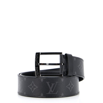 Louis Vuitton Signature Chain Belt Monogram Eclipse Canvas Medium