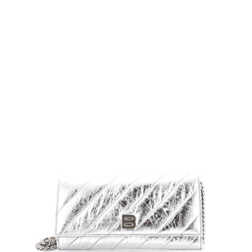 Balenciaga Crush Wallet on Chain Quilted Leather