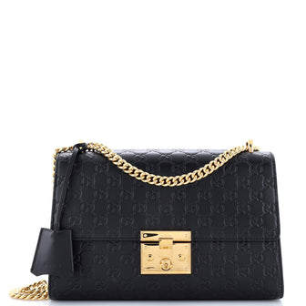 Gucci Padlock Shoulder Bag Guccissima Leather Medium