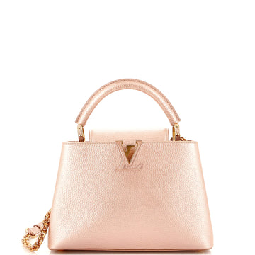 Louis Vuitton Braided Chain Capucines Bag Taurillion Leather BB