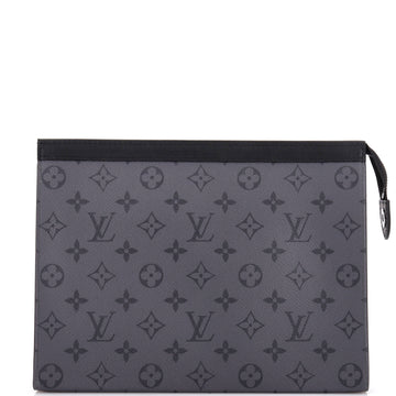 Louis Vuitton Pochette Voyage Reverse Monogram Eclipse Canvas MM