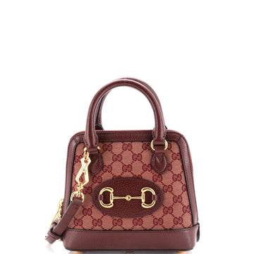 Gucci Horsebit 1955 Top Handle Bag GG Canvas Mini