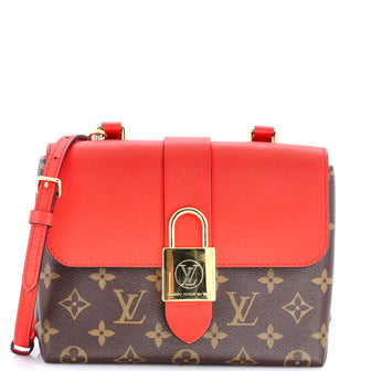Louis Vuitton Locky Handbag Monogram Canvas with Leather BB