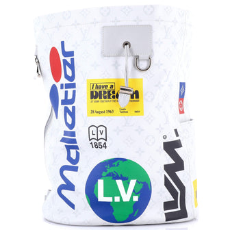 Louis Vuitton Chalk Backpack Limited Edition Logo Story Monogram Canvas
