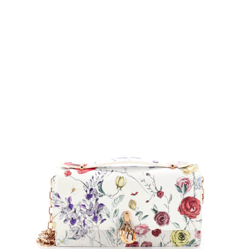 Christian Dior My Dior Top Handle Flap Bag Printed Leather Mini