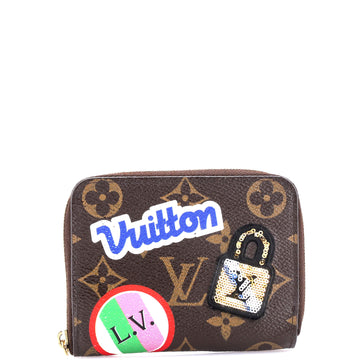 Louis Vuitton Zippy Coin Purse Limited Edition Patches Monogram Canvas