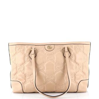 Gucci Ophidia Open Tote GG Matelasse Leather Medium