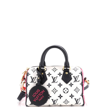 Louis Vuitton Speedy Bandouliere Bag Spring in the City Monogram Empreinte Leather 20