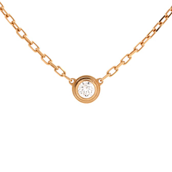 Cartier Cartier D'Amour Pendant Necklace 18K Rose Gold with Diamond Small