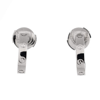 Cartier Love Hoop Earrings 18K White Gold Small