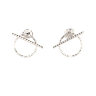 Hermes Echappee Earrings 18K Rose Gold Medium