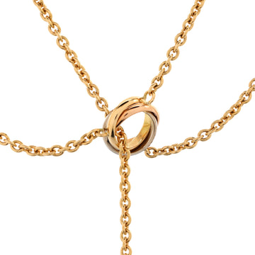 Cartier Baby Trinity Drop Pendant Necklace 18K Tricolor Gold