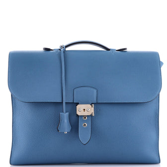 Hermes Sac a Depeches Light 1-37 Briefcase Togo