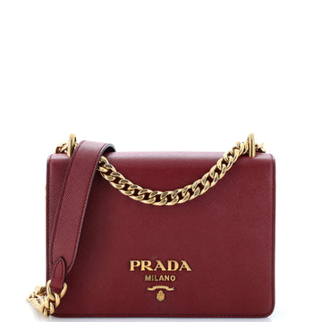 Prada Chain Flap Bag Saffiano Leather Small