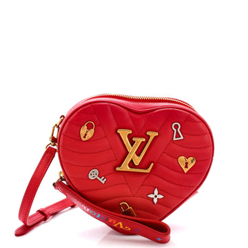 Louis Vuitton New Wave Heart Crossbody Bag Limited Edition Love Lock Quilted Leather